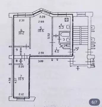 3-к кв. Санкт-Петербург Московское ш., 24 (55.3 м)