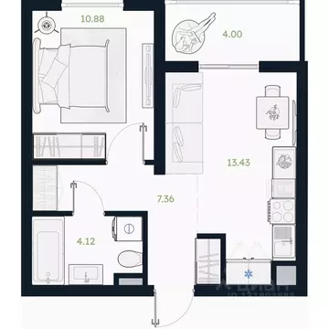 1-к кв. Тюменская область, Тюменский муниципальный округ, Винзили рп  ...