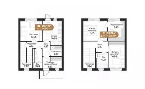 Таунхаус в Ленинградская область, Всеволожск ш. Южное (91 м)