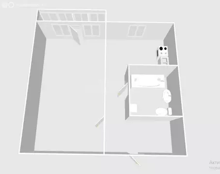 1-комнатная квартира: Южно-Сахалинск, проспект Мира, 151 (30 м)