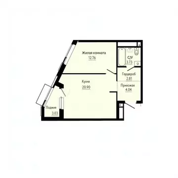 1-к кв. Свердловская область, Екатеринбург Юго-Западный жилрайон, ...