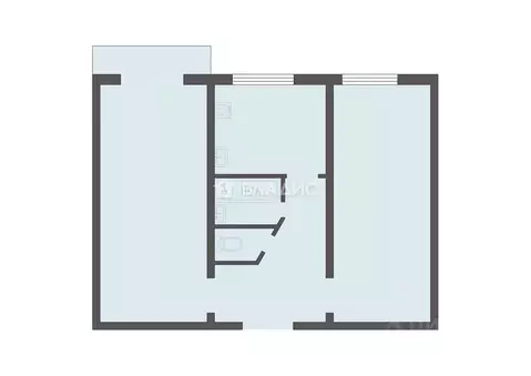 2-к кв. Липецкая область, Елец Клубная ул., 1Г (43.9 м)