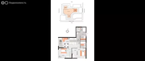 2-комнатная квартира: Евпатория, проспект Ленина, 60 (66.51 м)