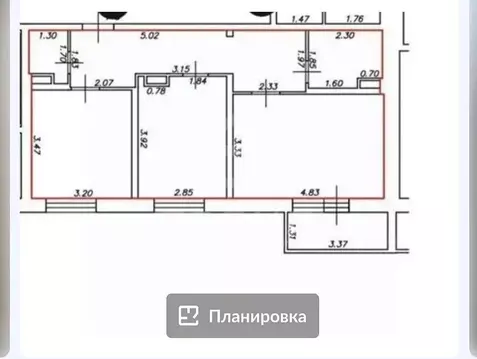 2-к кв. Ленинградская область, Кудрово г. Всеволожский район, ...