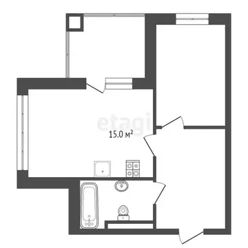 2-комнатная квартира: Ялта, улица Дражинского, 48 (53.2 м)