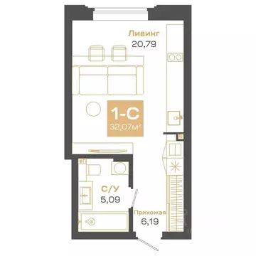 Студия Новосибирская область, Новосибирск Академгородок мкр, ул. Мусы ...