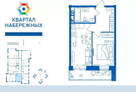 2-к кв. Брянская область, Брянск ул. Братьев Ткачевых, 15к3 (40.24 м)