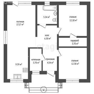 Дом в Тюменский муниципальный округ, Р-404, 23-й километр (81.3 м)