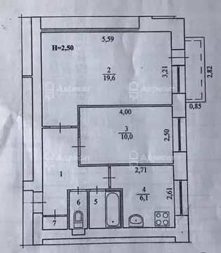 Комната Волгоградская область, Волгоград Триумфальная ул., 6 (28.0 м)
