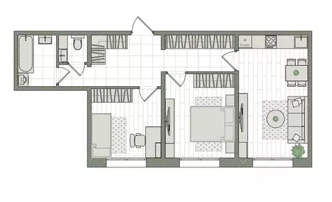 3-к кв. Кировская область, Киров бул. Прибрежный, 6 (58.7 м)