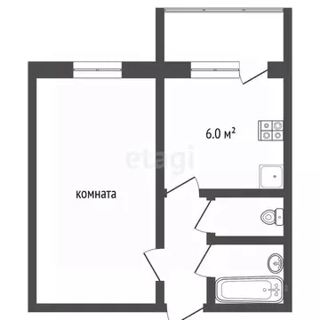 1-к кв. Ростовская область, Ростов-на-Дону просп. Михаила Нагибина, ...
