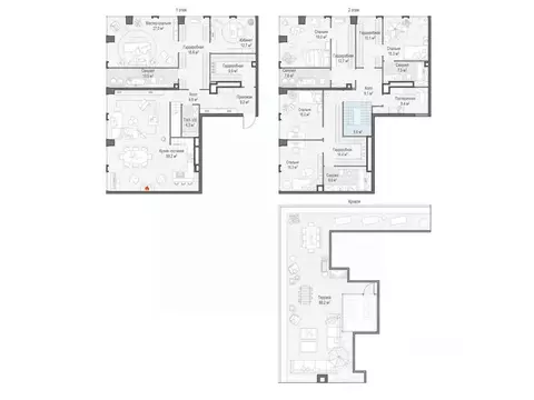 5-к кв. Москва Лайф Тайм жилой комплекс (310.0 м)