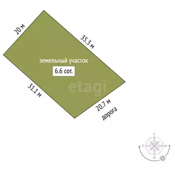 Участок в Нальчик, СТ Восток (662 м)