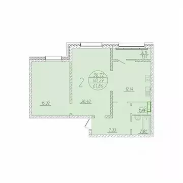 2-к кв. Сахалинская область, Анивский городской округ, с. Новотроицкое ...