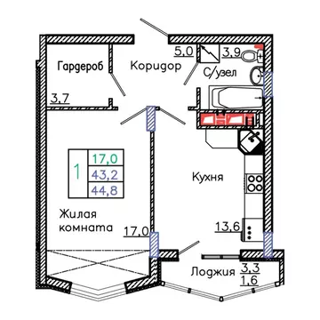1-к кв. Белгородская область, Старый Оскол Садовые Кварталы мкр, 4 ...