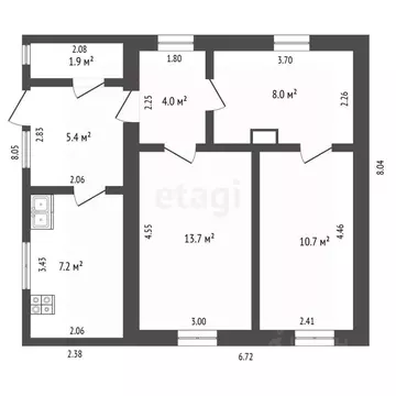 Дом в Крым, Сакский район, Митяевское с/пос, с. Долинка ул. Терешковой ...