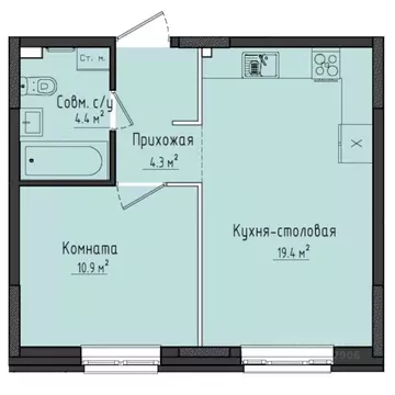 1-к кв. Удмуртия, Завьяловский район, с. Первомайский ул. Строителя ...