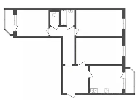 3-к кв. Тюменская область, Тюмень ул. Бориса Опрокиднева, 12 (90.0 м)