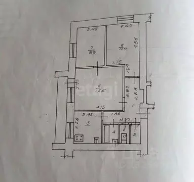 3-к кв. Липецкая область, Липецк ул. Вермишева, 9 (54.2 м)
