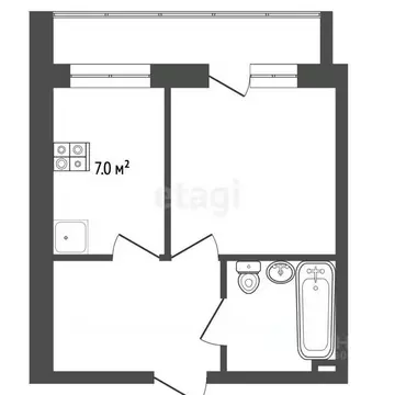 1-к кв. Мордовия, Ромодановский район, пос. Садовский Центральная ул., ...