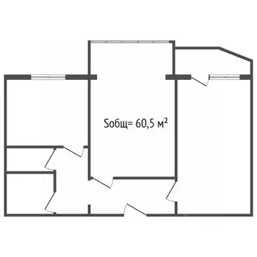 2-к кв. Брянская область, Брянск ул. А.К. Толстого, 4 (60.5 м)