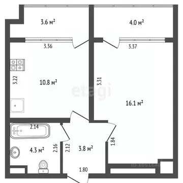 2-к кв. Крым, Феодосия муниципальный округ, Коктебель пгт ул. ...