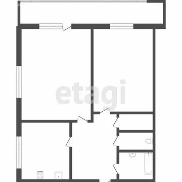 2-комнатная квартира: Тюмень, Широтная улица, 111А (49.7 м)