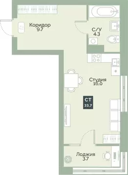 Студия Курганская область, Курган Заозерный жилрайон, Районы-Кварталы ...