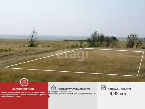 Участок в Крым, Черноморский район, с. Окуневка  (9.92 сот.)
