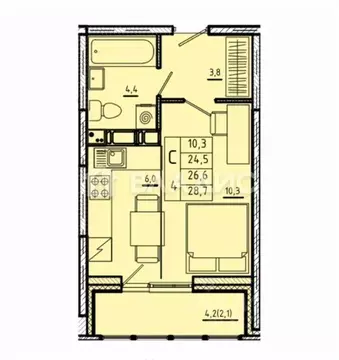 Студия Московская область, Королев Первомайский мкр, Советская ул., ...