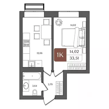 1-к кв. Башкортостан, Уфа Глумилино жилрайон, Холмогоры жилой комплекс ...