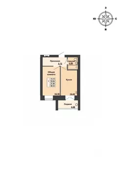 1-к кв. Марий Эл, Медведевский район, Руэмское с/пос, пос. Руэм ул. ...