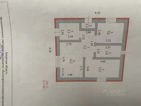 Дом в Амурская область, Благовещенский район, с. Чигири ул. Урожайная ...