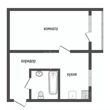 Студия Воронежская область, Воронеж ул. Домостроителей, 43 (28.7 м)