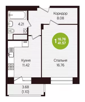 1-к кв. Чувашия, Новочебоксарск ул. Воинов-интернационалистов, поз24 ...