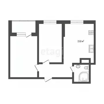 2-к кв. Тюменская область, Тюмень ул. Тальниковая, 1 (52.0 м)