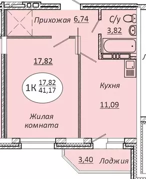 1-к кв. Новосибирская область, Новосибирск 2-я Воинская ул., 53 (41.0 ...