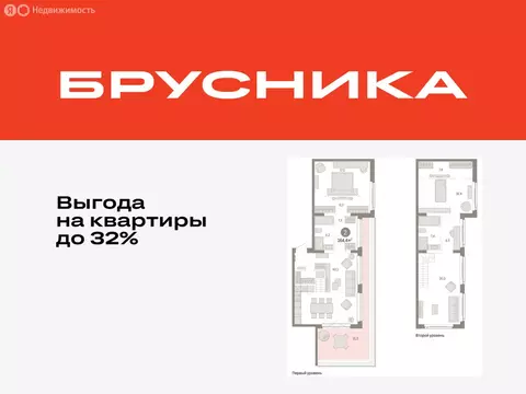 2-комнатная квартира: Тюмень, жилой комплекс На Минской (164.37 м)