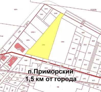 Участок в Самарская область, Ставропольский район, пос. Приморский ул. ...
