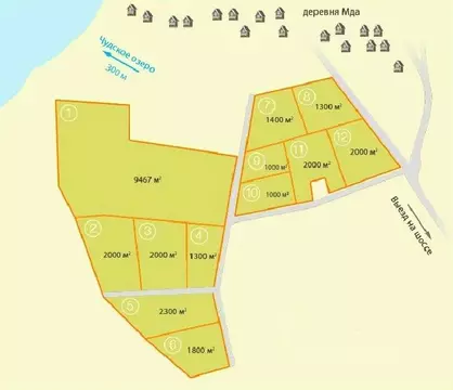 Участок в Псковская область, Гдовский район, Спицинская волость, д. ...