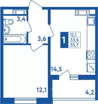 1-к кв. Башкортостан, Уфа Дема жилрайон, Новая Дема жилой комплекс ...