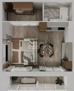 1-к кв. Омская область, Омск ул. Леонида Маслова, 8 (38.6 м)