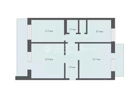 3-к кв. Рязанская область, Рязань ул. Шевченко, 78 (69.8 м)