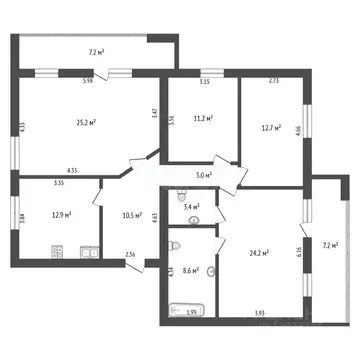 4-к кв. Тюменская область, Тюмень ул. Червишевский Тракт, 33 (111.7 м)