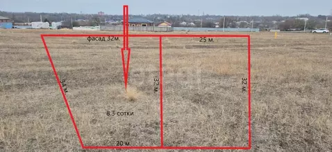 Участок в Ростовская область, Октябрьский район, пос. Персиановский ...