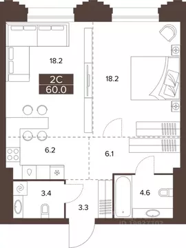2-к кв. Алтайский край, Барнаул Социалистический просп., 97 (60.0 м)