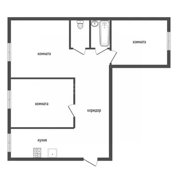 3-к кв. Воронежская область, Воронеж ул. Ломоносова, 114/6 (60.6 м)