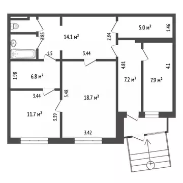 Офис в Московская область, Мытищи Поселок Пироговский мкр, ул. ...