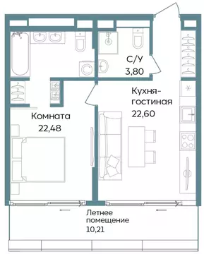 2-к кв. Крым, Саки ул. Морская (59.09 м)