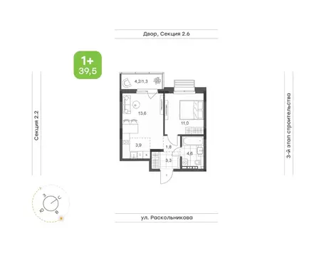 2-к кв. Татарстан, Набережные Челны Премьер-квартал жилой комплекс ...